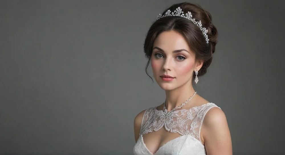 Coafuri pentru mireasă cu diademă
